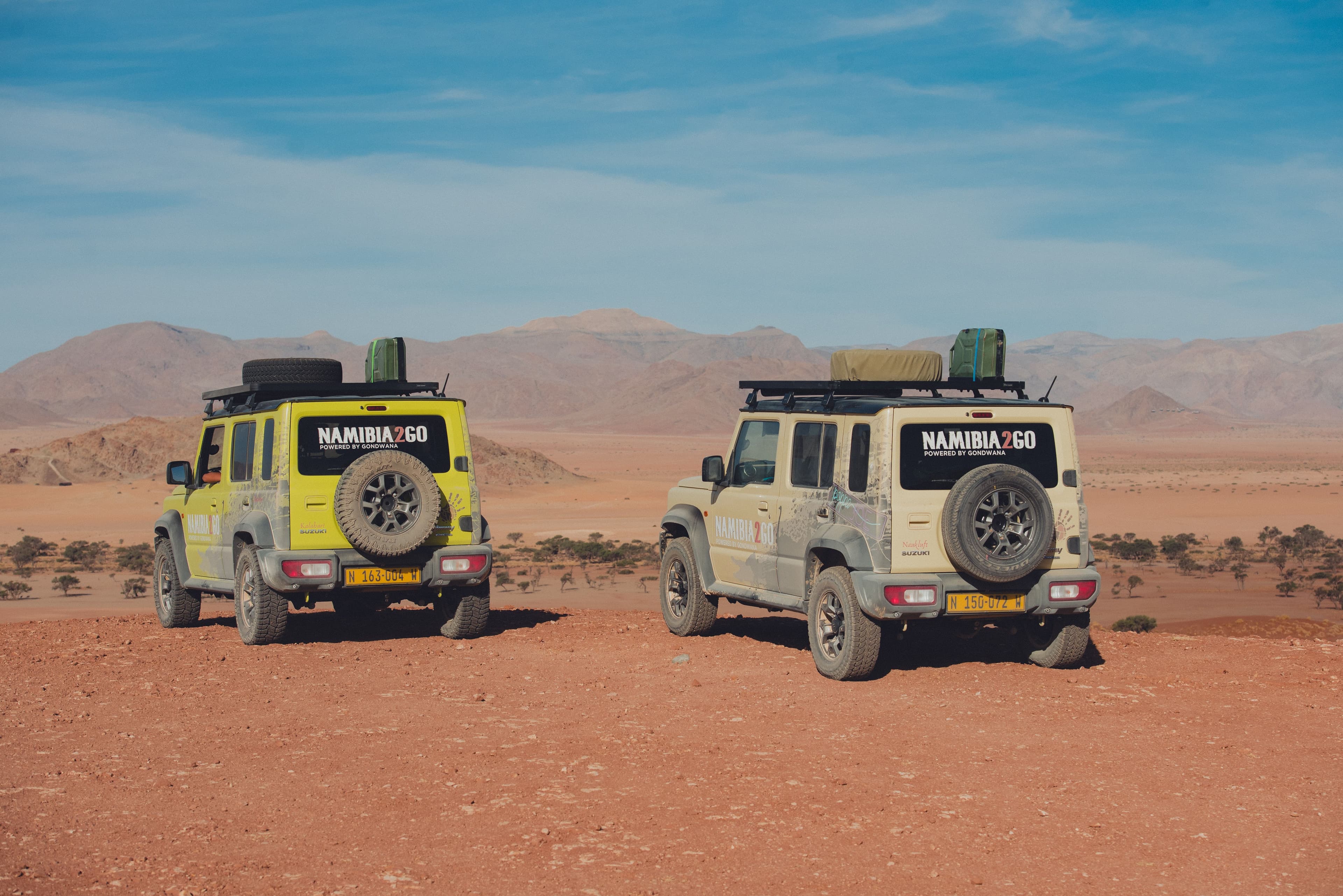 Suzuki Jimny Namibia von hinten