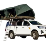Toyota Hilux Camping Rental for a group adventure in Namibia, spacious and equipped for four explorers.